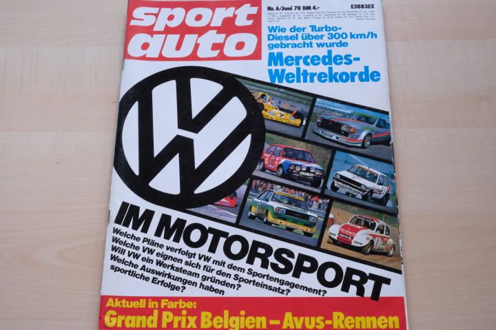 Deckblatt Sport Auto (06/1978)